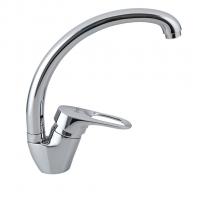 Смеситель для кухни 40к F4104-2 FRAP (выс.пов.излив, п/гайку, хром, латунь)