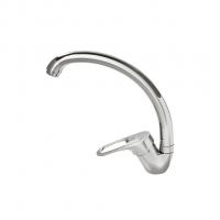 Смеситель для кухни 40к F4128-В FRAP с отв бок.ручка (выс.пов. излив, п/шпильку, хром, силумин)