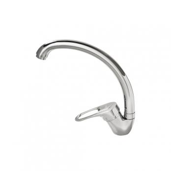 Смеситель для кухни 40к F4128-В FRAP с отв бок.ручка (выс.пов. излив, п/шпильку, хром, силумин)