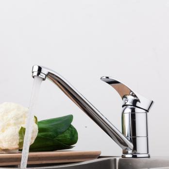 Смеситель для кухни 40к F4901 FRAP (плоский пов.излив, п/гайку, хром, латунь)