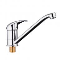 Смеситель для кухни 40к F4903 FRAP (плоский пов.излив, п/гайку, хром, латунь)