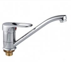 Смеситель для кухни 40к F4928-В FRAP (плоск.длин.пов. излив, п/гайку, хром, силумин)