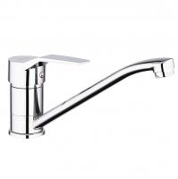 Смеситель для кухни 40к F4963 FRAP (длин. плоск. пов. излив, хром, п/ гайку, латунь)