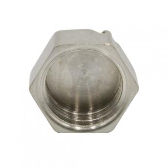 Заглушка 1/2'' вн с контр отв VRT® никель