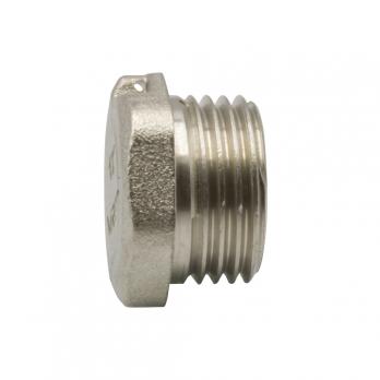 Заглушка 1/2'' нар с контр отв VRT® никель