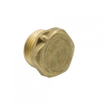 Заглушка 1/2'' нар ЛАТ с контр отв LEXLINE 15