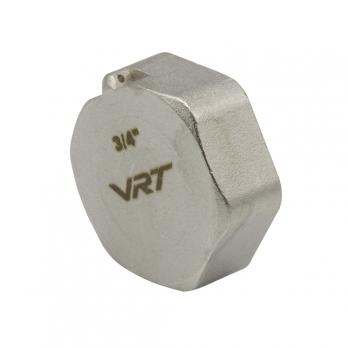 Заглушка 3/4'' вн с контр отв VRT® никель
