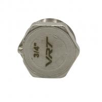 Заглушка 3/4'' нар с контр отв VRT® никель
