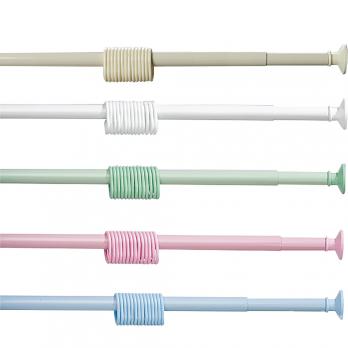 Карниз для ванной беж/крем 1,2*2,10 с кольцами Русспласт