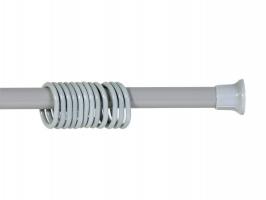 Карниз для ванной серый 1,20*2,10 с кольцами