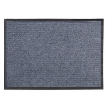 Коврик влаговпитывающий "ребристый" 50*80 см серый, ворс 6мм