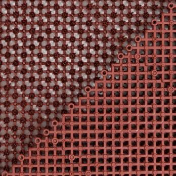 Коврик травка 42*56 см коричневый, ворс 12-18мм