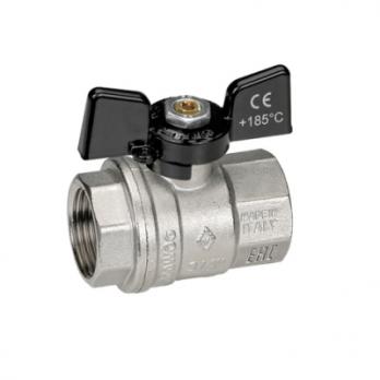 Кран шаровой 3/4'' вн/вн  бабочка BUGATTI серия OREGON 302 (Италия)