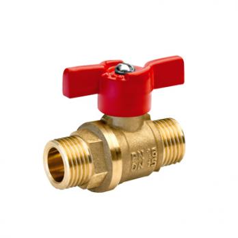 Кран шаровой 3/4'' нар/нар бабочка 11Б27п1 БАЗ Standart PN40