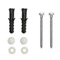 Крепеж для унитаза, колпачки "белое" (шуруп 6*70 шестигран.гол.) (Тула) (2шт)