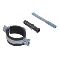 Хомут сантехнический 2 1/2'' (75-80 мм) в комплекте со шпилькой и дюбелем VRT