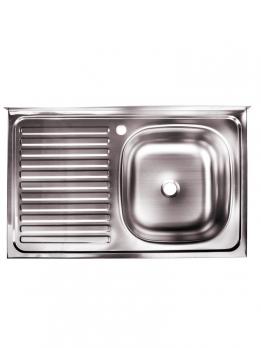 Мойка 80х50 (0,4) прав вып 1 1/2 Эконом (глуб. 13см)