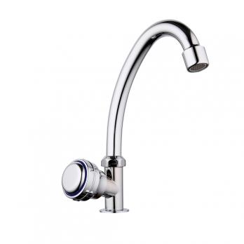 Смеситель для раковины/мойки 1/2 кер F4195 FRAP МОНО (выс.пов.излив, п/гайку, ХРОМ, силумин)