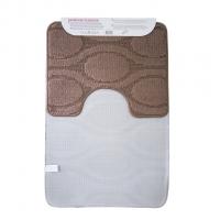 Набор ковриков д/ванной Zalel  2 пр. 55х90 (коричневый)