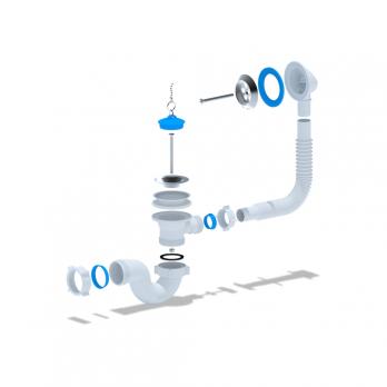 Обвязка на ванну 1 1/2*40 с вып. и переливом Ani Е150 АНИ пласт