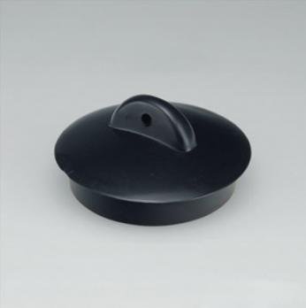 Пробка для ванны черная D45мм ПВХ