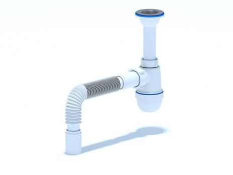 Сифон 1 1/2*40 Ani с гофрой 40*40 C0505 АНИ пласт