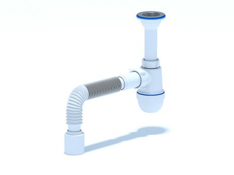 Сифон 1 1/2*40 Ani с гофрой 40*50 C0510 АНИ пласт