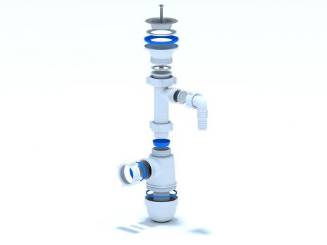 Сифон 1 1/2*40 Ani с носиком C0300 АНИ пласт