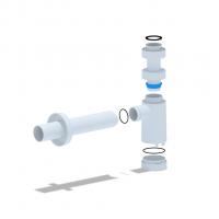 Сифон 1 1/4*40 Ani без выпуска с трубой 40*40 BRB1004 АНИ пласт БЕЛЫЙ