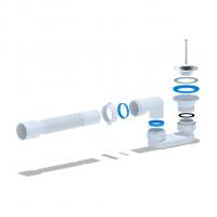 Сифон для душ.поддона 40 с гофорой 40*50 плоский Ani Е015 АНИ пласт