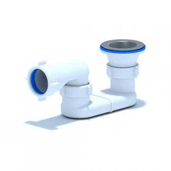 Сифон для душ.поддона 40*40 плоский Ani Е010 АНИ пласт