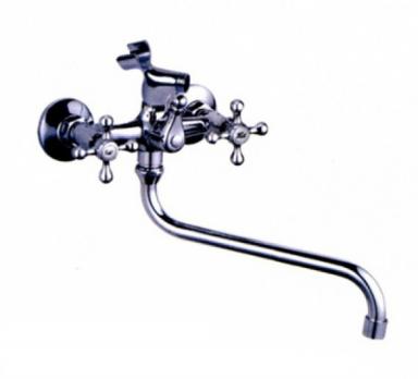 Смеситель для ванны и раковины 1/2 кер L2108 Ledeme КРЕСТ, латунь