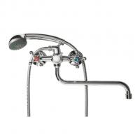 Смеситель для ванны и раковины 1/2 кер F2208-2 FRAP картридж перекл КРЕСТ, S излив, хром, латунь