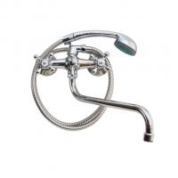 Смеситель для ванны и раковины 1/2 кер T.MARKT 08-2006 Крест ШАР ПЕРЕКЛ