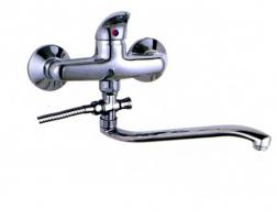 Смеситель для ванны и раковины 35к L2138-В Ledeme б/отв S-нос, силумин