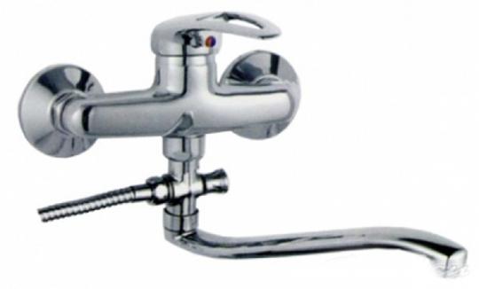 Смеситель для ванны и раковины 35к F2139-B FRAP с отв (S-излив, хром, силумин)