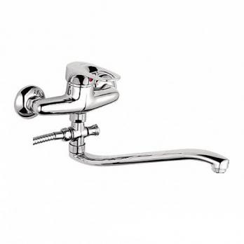 Смеситель для ванны и раковины 40к L2128 Ledeme  с отв S-нос, латунь