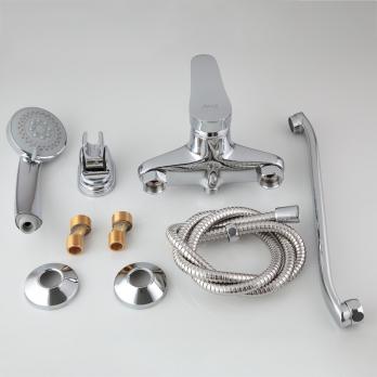 Смеситель для ванны и раковины 40к F2201 FRAP (длин. пов. S излив, хром, латунь)