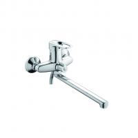 Смеситель для ванны и раковины 40к L2228-B Ledeme с отв див в корпусе L-нос, силумин