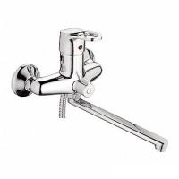 Смеситель для ванны и раковины 40к L2250 Ledeme с отв див в корпусе L-нос, латунь