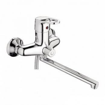 Смеситель для ванны и раковины 40к L2250 Ledeme с отв див в корпусе L-нос, латунь