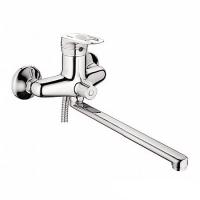 Смеситель для ванны и раковины 40к L2256 Ledeme с отв див в корпусе L-нос, латунь