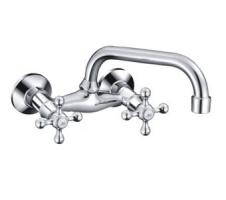 Смеситель для кухни настенный 1/2 кер F4708 FRAP Крест (верхний пов.излив, ХРОМ, силумин)