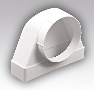 Соединитель 60х204/D125 угол 90 плоский/круглый с фланц распред 620СК12,5ФП ERA