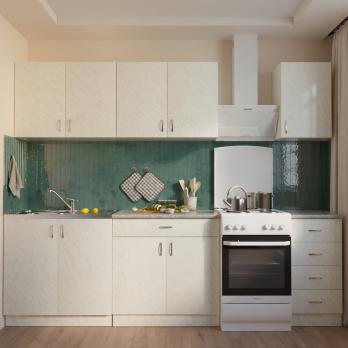 Стол разделочный 60 белый мрамор (2 ящика), столешница гранит пёстрый