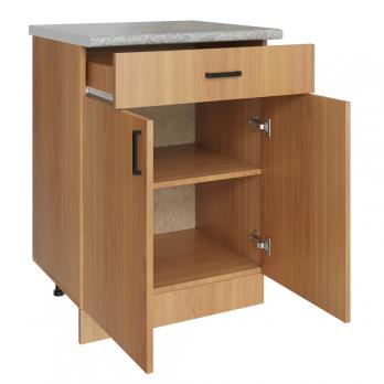 Стол разделочный 60 ольха (1 ящик), столешница гранит пёстрый