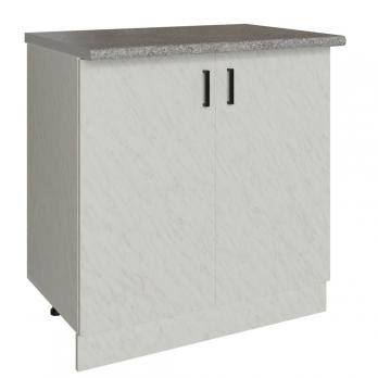 Стол разделочный 80 белый мрамор, столешница гранит пёстрый