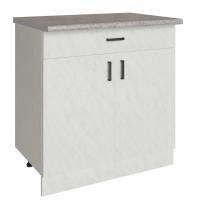 Стол разделочный 80 белый мрамор (1 ящик), столешница гранит пёстрый