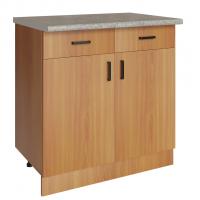 Стол разделочный 80 ольха (2 ящика), столешница гранит пёстрый