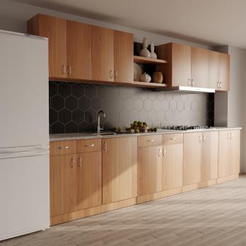 Стол разделочный 80 ольха (2 ящика), столешница гранит пёстрый